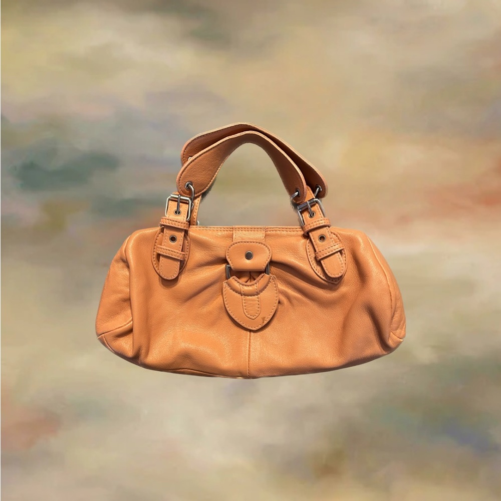 Vintage Brown Leather Shoulder Bag by Vera Pelle